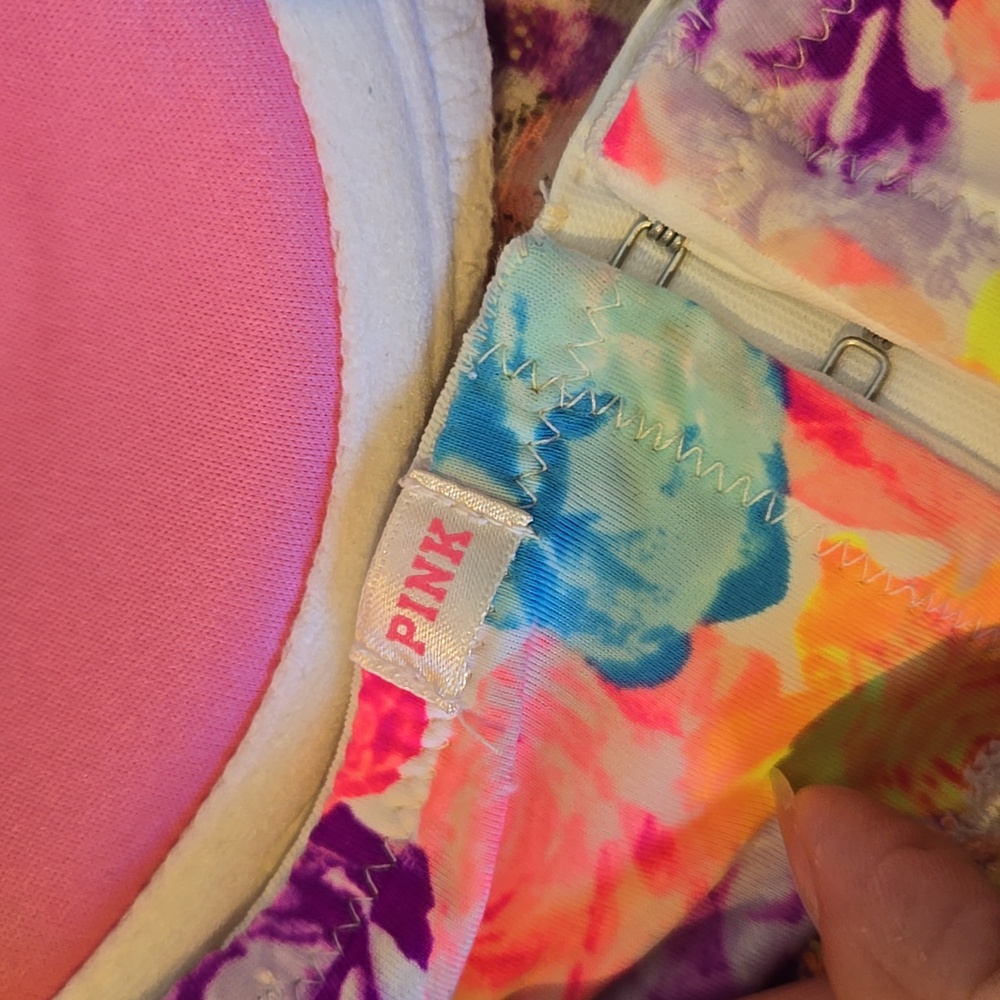 PINK Victoria's Secret Floral Multi-Color Bustier Bra - Picture 7 of 9